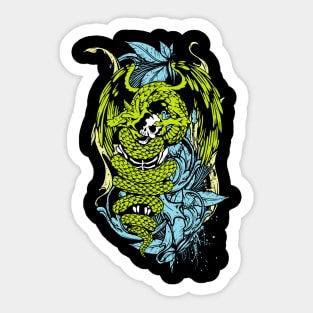 Snake Dragon (colored) Sticker